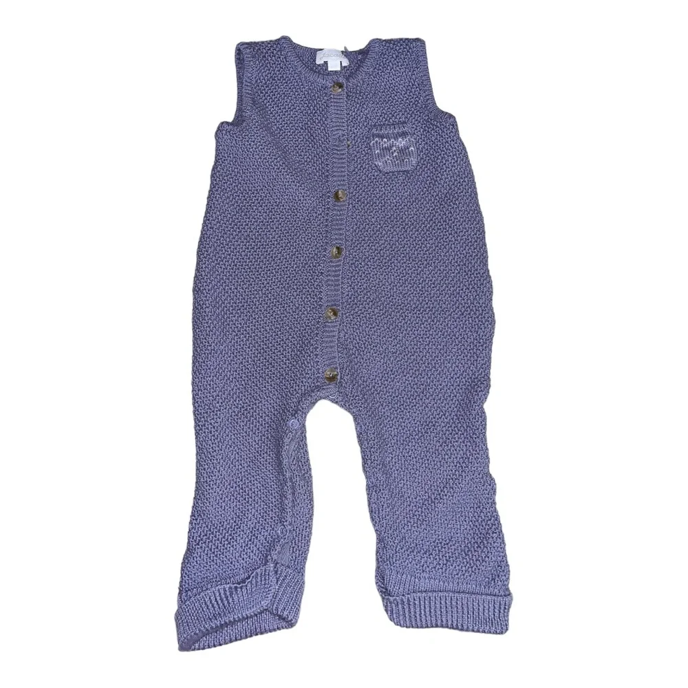 Jacadi Baby Knit One-Piece Overall Sweater 12 Months